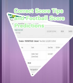 Football correct score prediction for tomorrow