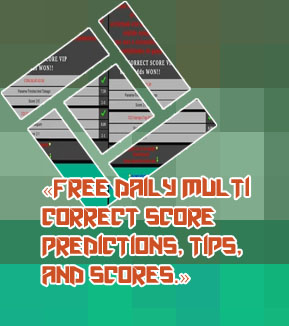 Today free correct score prediction